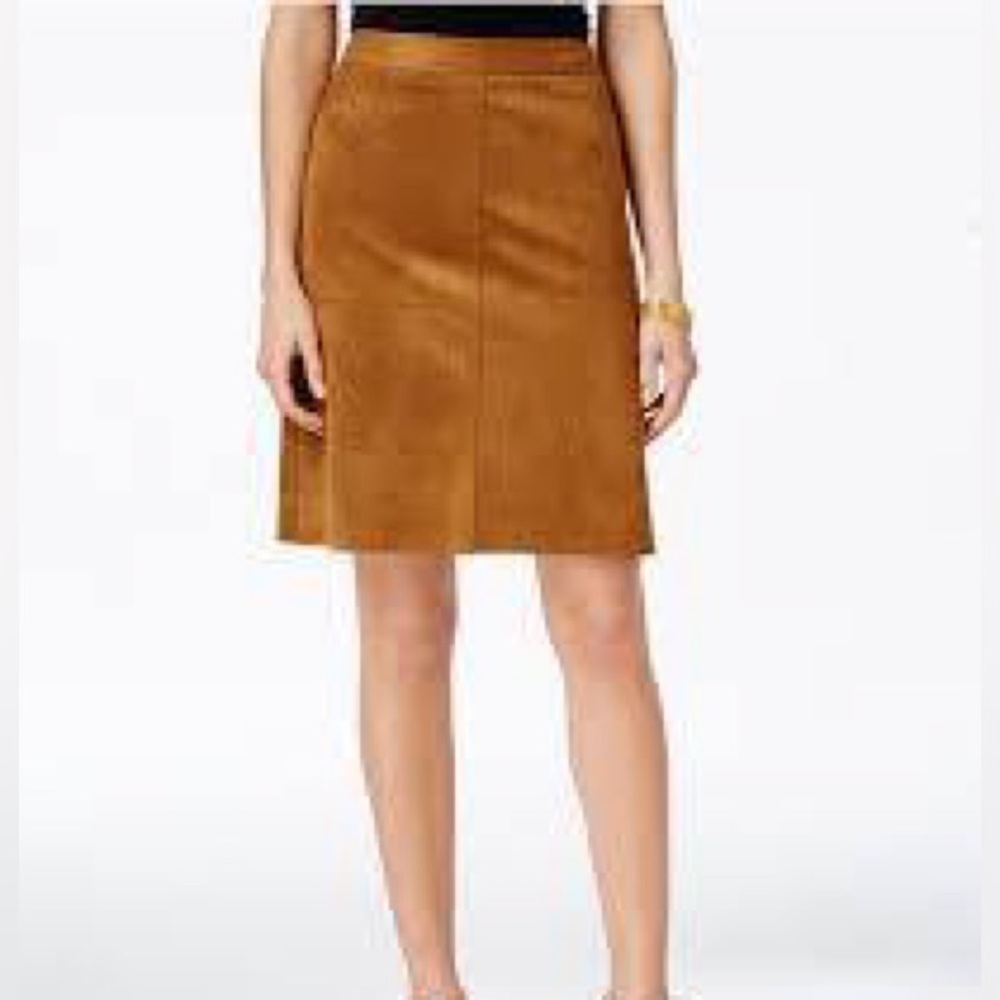 Alfani Prima faux  suede skirt